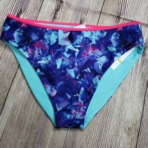 Girls Under Armour Swim Suit  Bottoms Sz 14 Blue